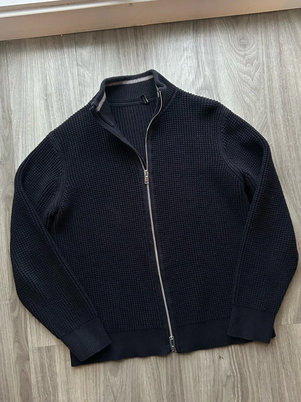 Theory | Gary Full Zip Jacket, Heavyweight Knit in Navy (S)